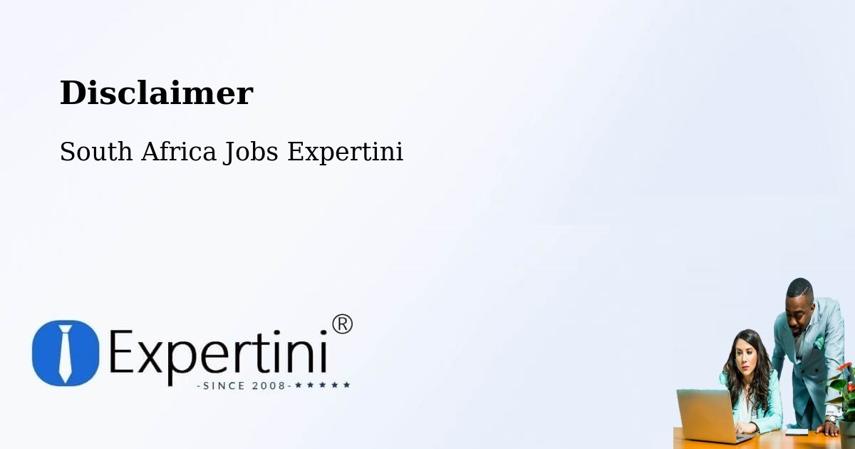 Disclaimer – Whittlesea - South Africa Jobs Expertini
